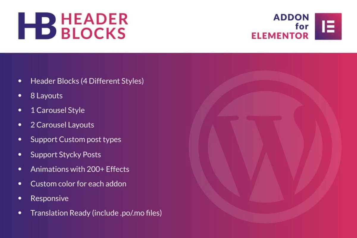 Elementor的标题块 –  WordPress插件