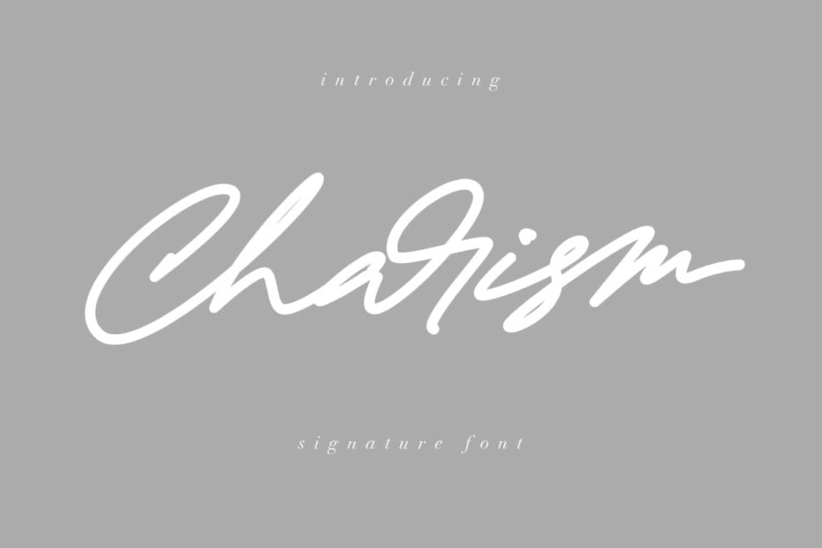 Charism Signature Font