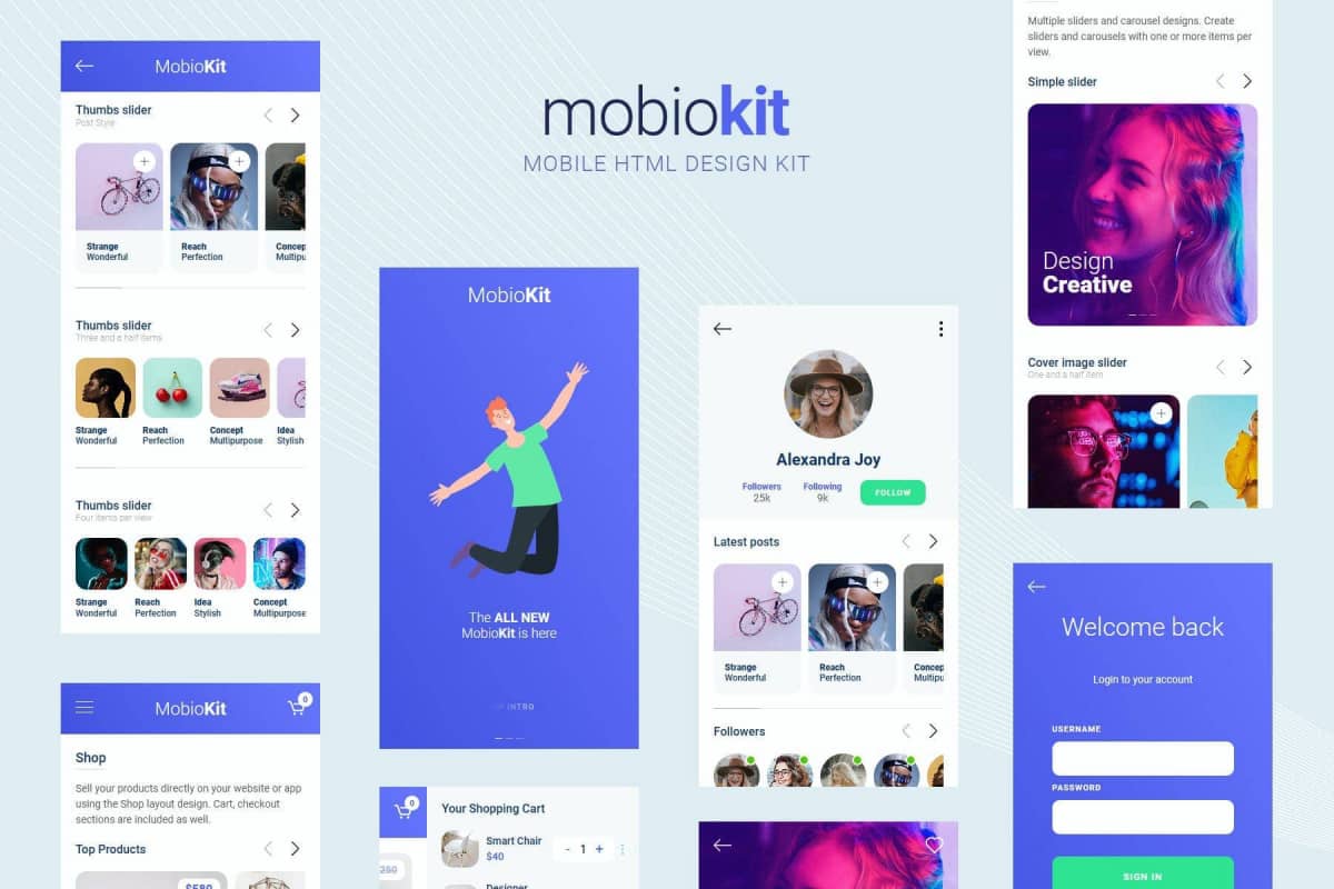 Mobiokit-HTML移动UI套件