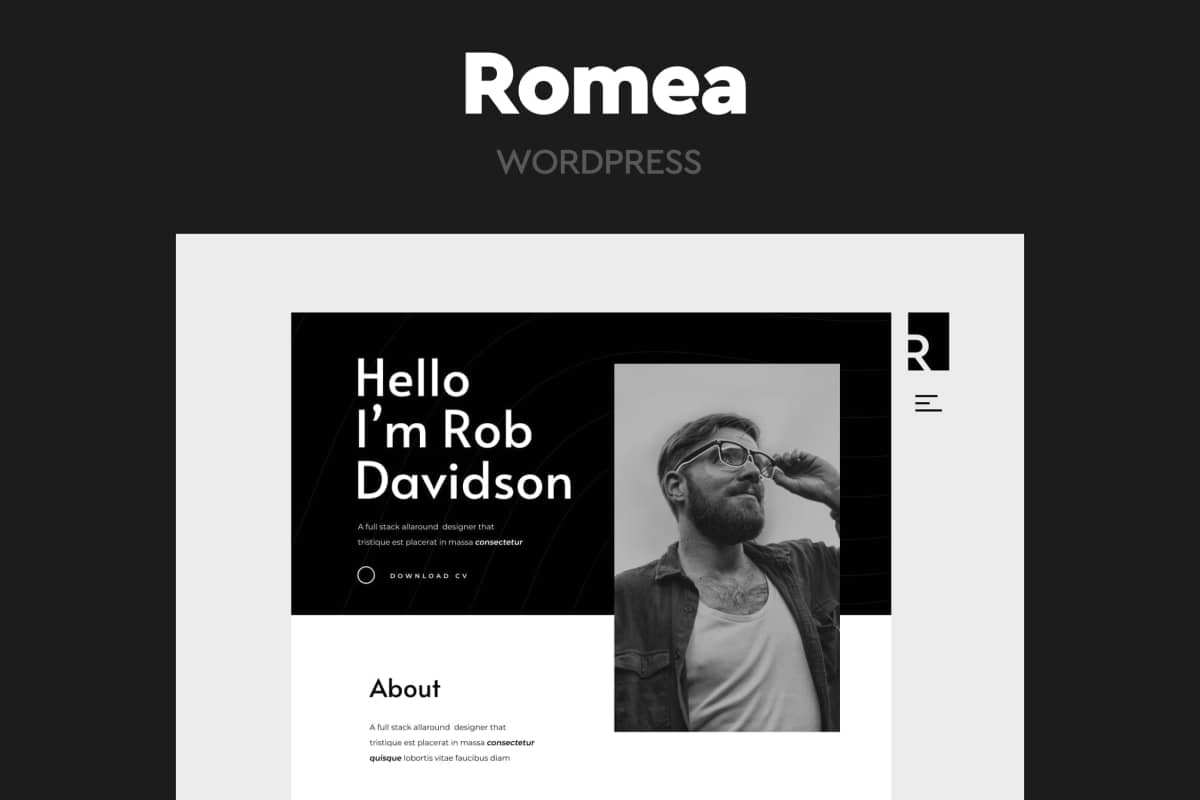 Romea-个人作品WordPress主题